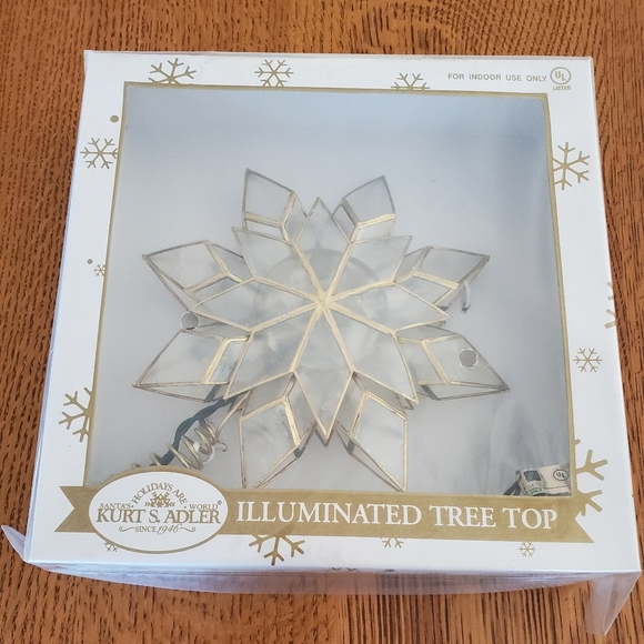 Anthropologie Illuminated Capiz Star Tree Topper - Picture 6 of 7